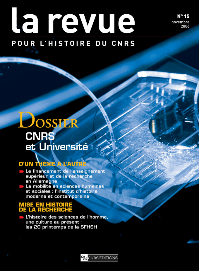 Dossier : Le CNRS et l’Université