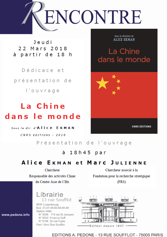 Alice Ekman à la librairie Pedone - jeudi 22 mars