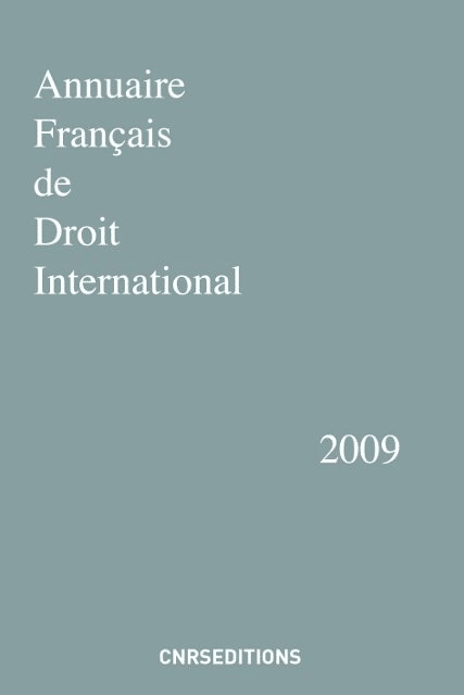 Annuaire français de droit international 55