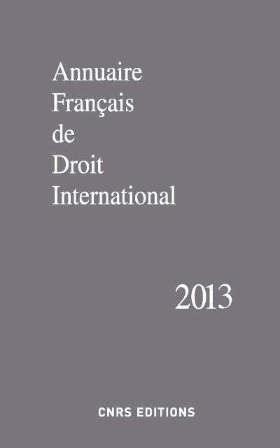 Annuaire français de droit international 59