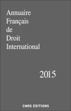 Annuaire Français de Droit International 61 - 2015