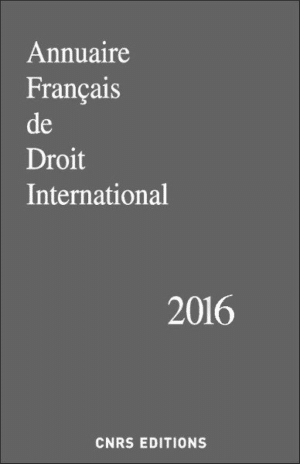 Annuaire Français de Droit International 62 - 2016