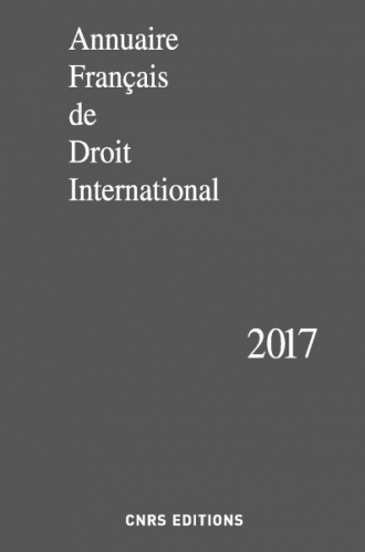 Annuaire Français de Droit International 63 - 2017