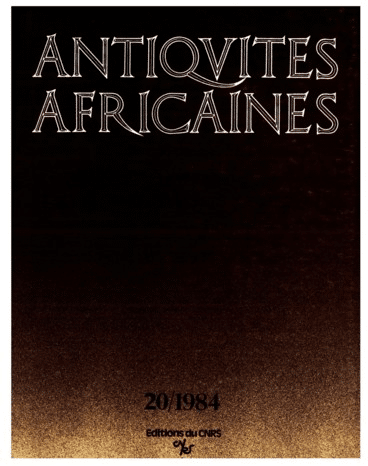 Antiquités africaines T 20 - 1984