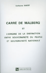 Carré de Malberg et l'origine de la distinction entre souveraineté du peuple et souveraineté nationale