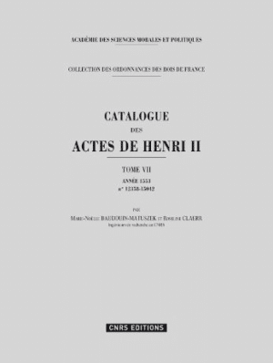 catalogue des actes de Henri II