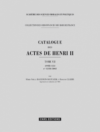 catalogue des actes de Henri II