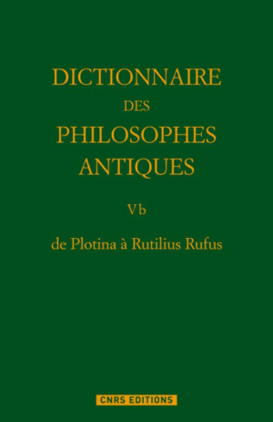 Dictionnaire des philosophes antiques V b