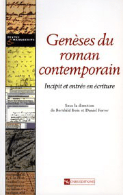 Genèses du roman contemporain