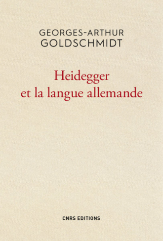 Heidegger et la langue allemande