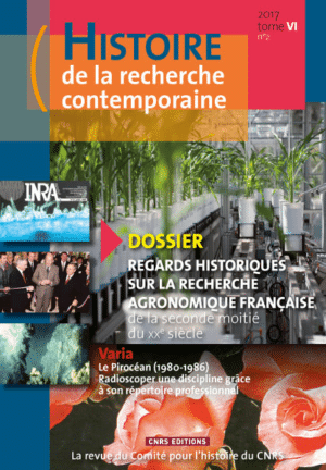 Histoire de la recherche contemporaine 2017 Tome VI n°2