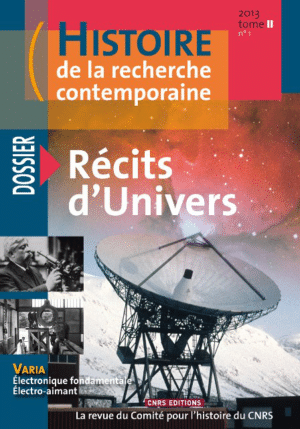 Histoire de la recherche contemporaine - tome 2 N°1