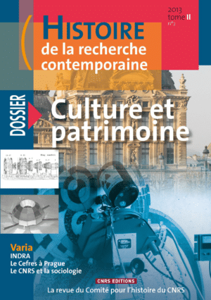 Histoire de la recherche contemporaine - tome 2 N°2