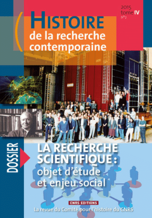 Histoire de la recherche contemporaine - tome 4 n°2