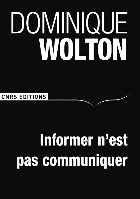 Informer n’est pas communiquer