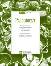 Paléorient 32-2