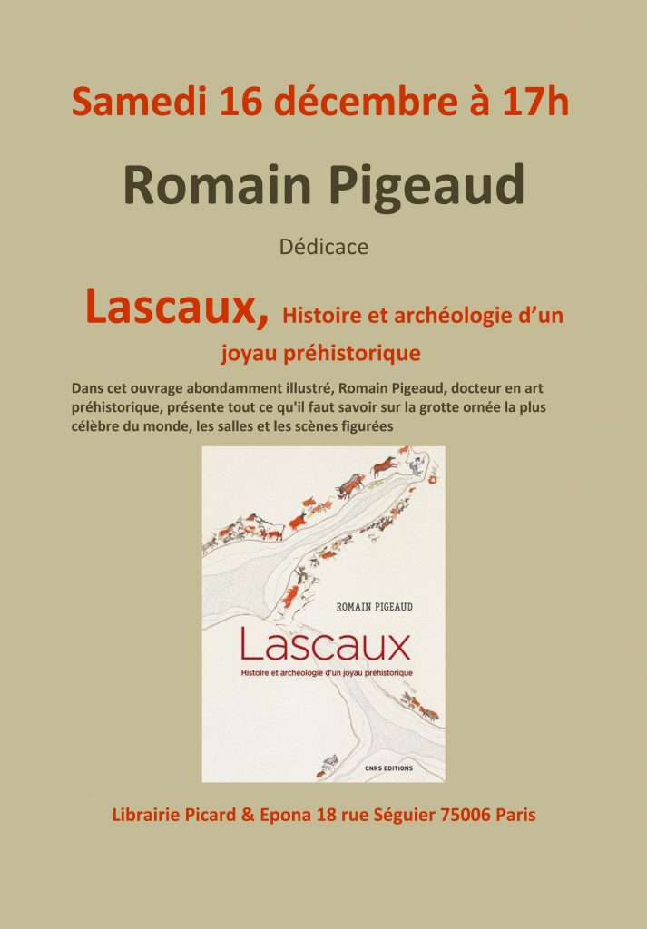 Romain Pigeaud à la librairie Picard & Epona samedi 16 décembre