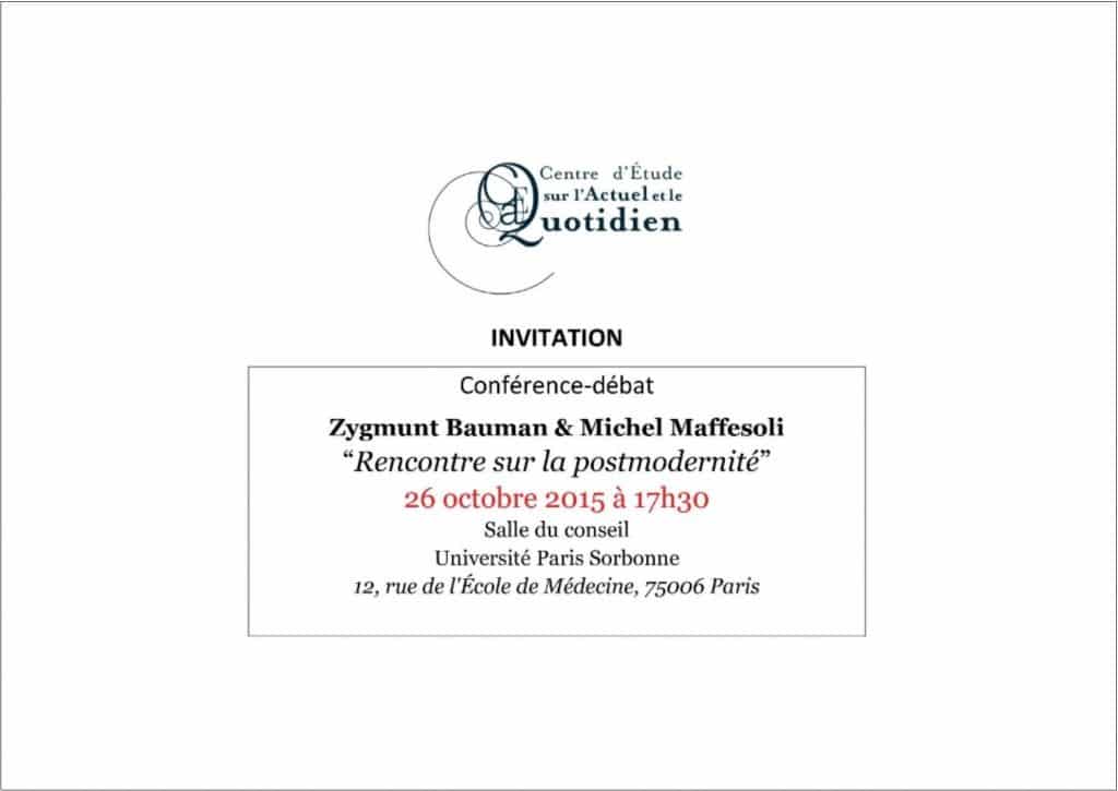 Zygmunt Bauman & Michel Maffesoli