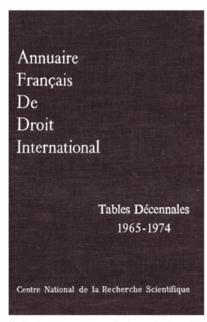 Annuaire français de droit international