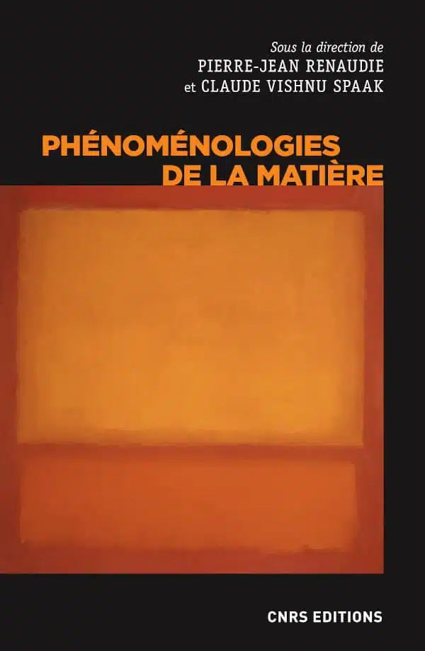 Phénoménologies de la matière Couverture du livre